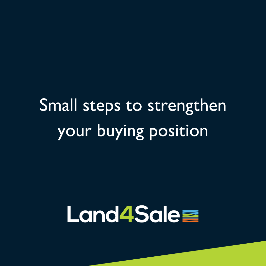 Small steps to strengthen your buying position